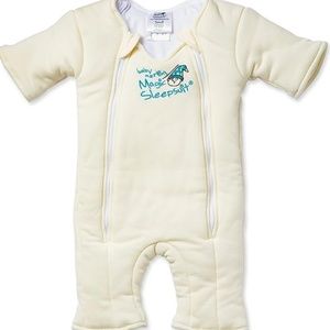 Baby Merlin's Magic Sleepsuit - Cream 3-6M